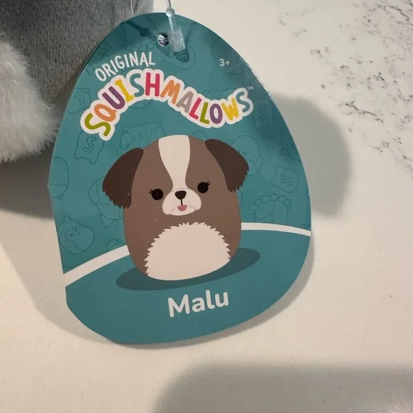 Squishmallow 5” Malu - Grey Shih-tzu - NWT - Picture 6 of 10